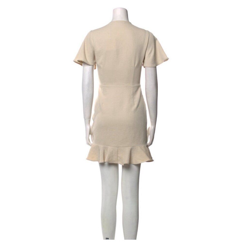 Sandro New Authentic Solid Beige V Neck Short Sle… - image 3